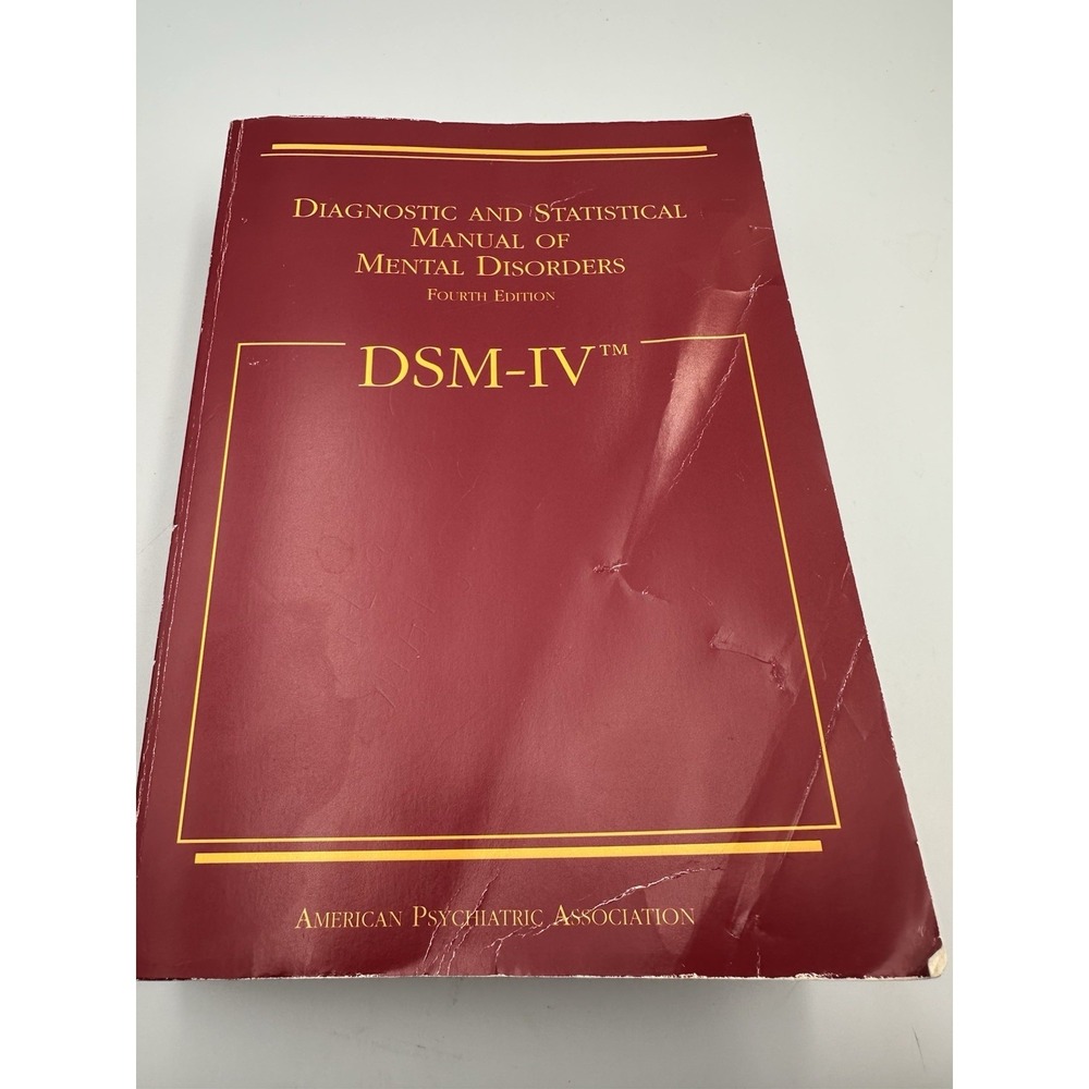 diagnostic statistical manual mental disorders DSM IV 4th Edition
